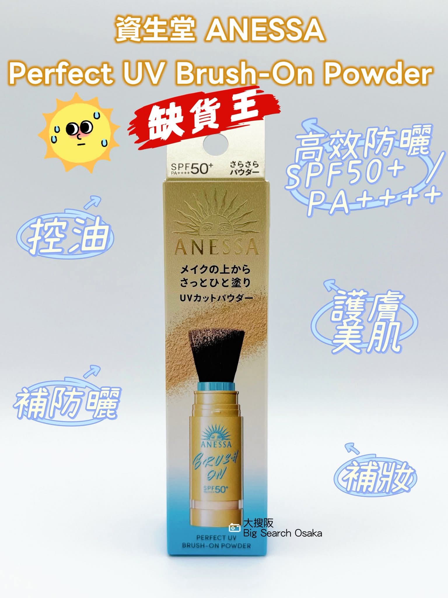 Shiseido 資生堂 ANESSA（安耐曬）Perfect UV Brush-On Powder SPF50+ PA++++