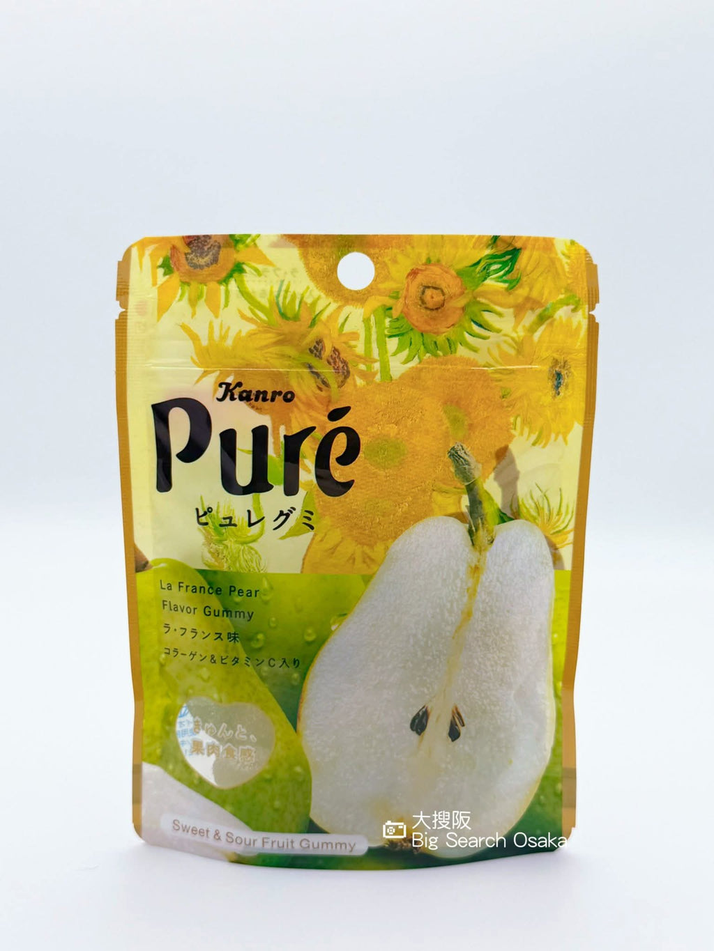Kanro（甘樂）Puré La France法國洋梨汁軟糖 Pear Juice Gummies