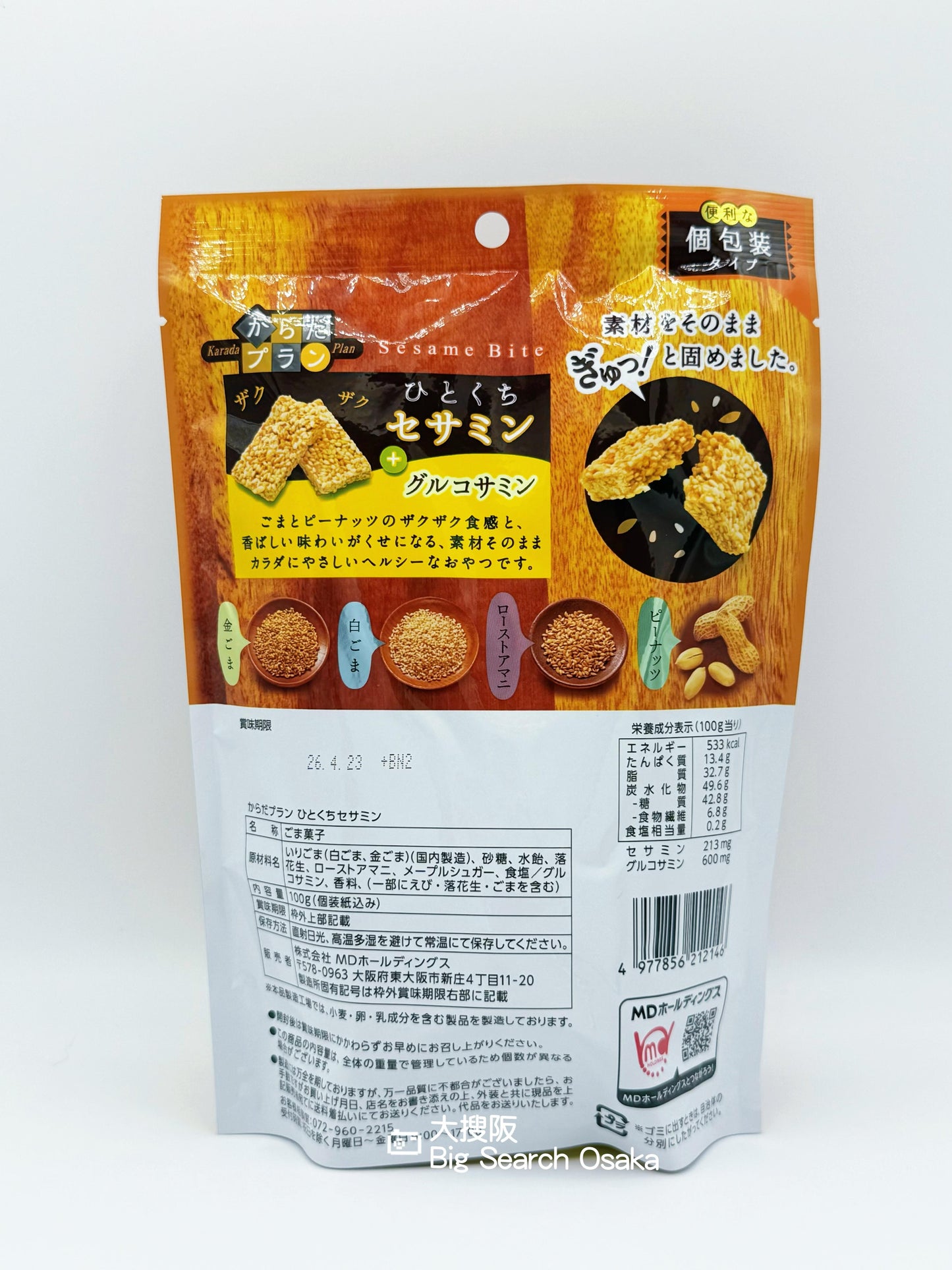 MD 芝麻花生脆片（Sesame Bite）