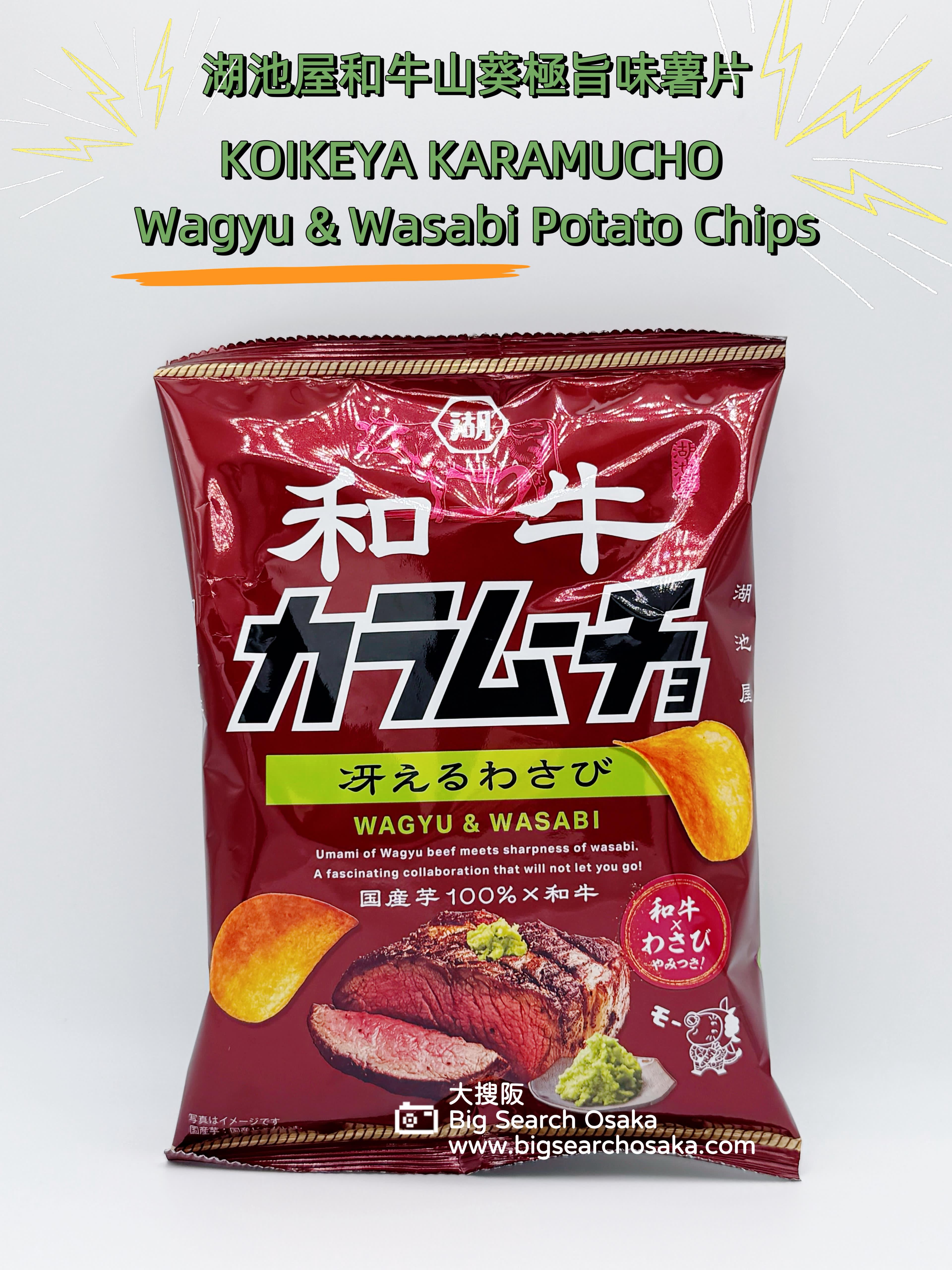 KOIKEYA KARAMUCHO Wagyu & Wasabi Potato Chips